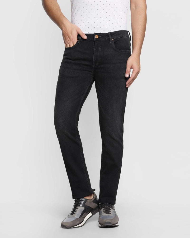 Men Stylish Faded Black Skinny Fit Jean